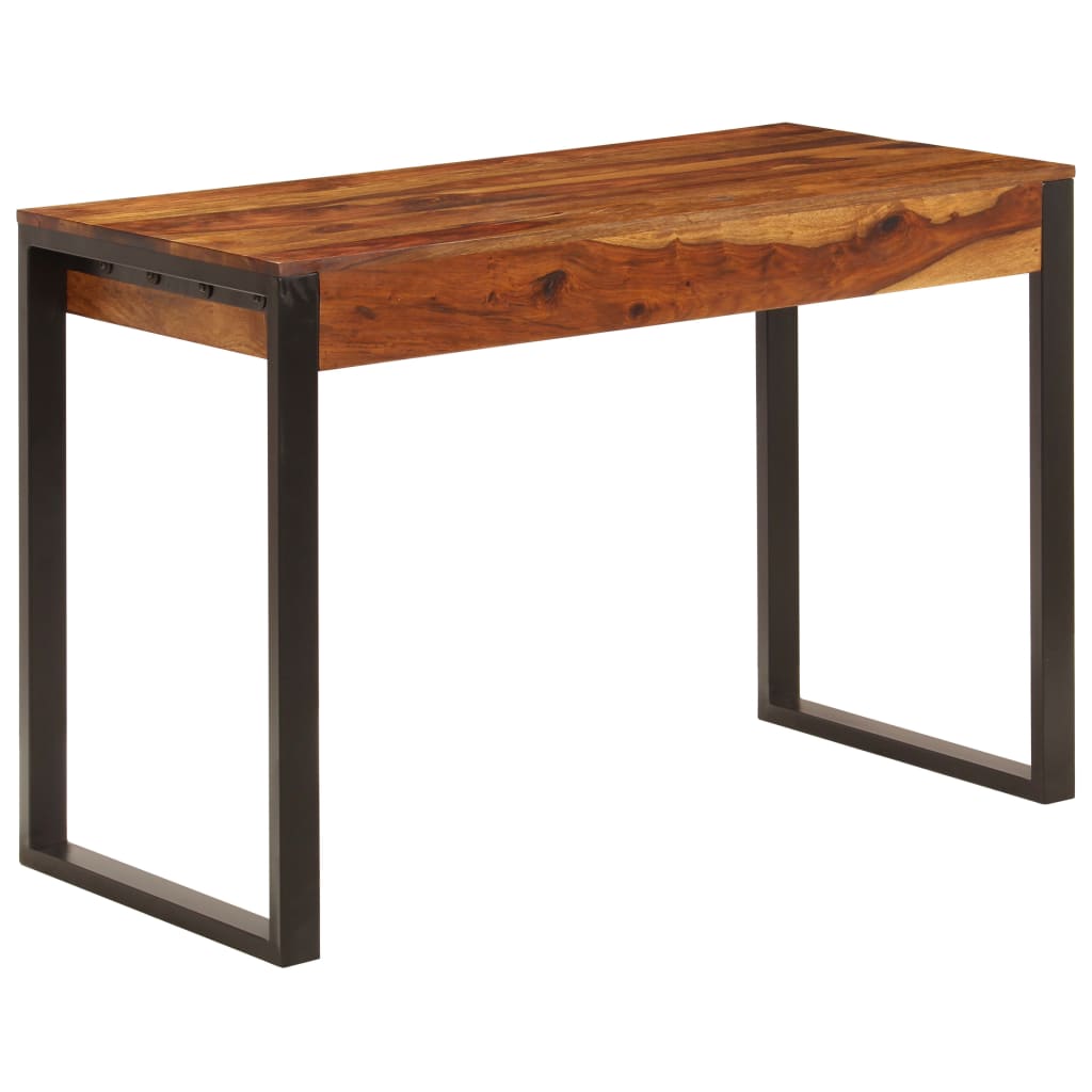 Desk 110 x 55 x 78 cm Solid Acacia Wood and Steel