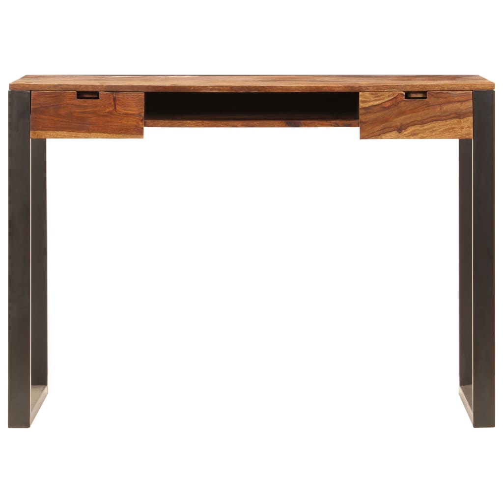 Desk 110 x 55 x 78 cm Solid Acacia Wood and Steel