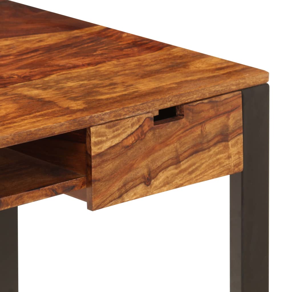 Desk 110 x 55 x 78 cm Solid Acacia Wood and Steel
