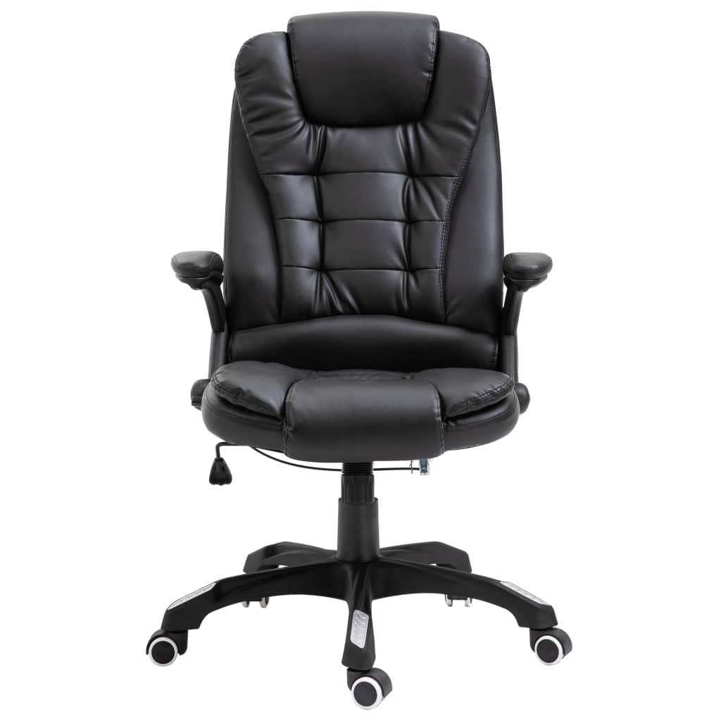 Office Chair Black Faux Leather
