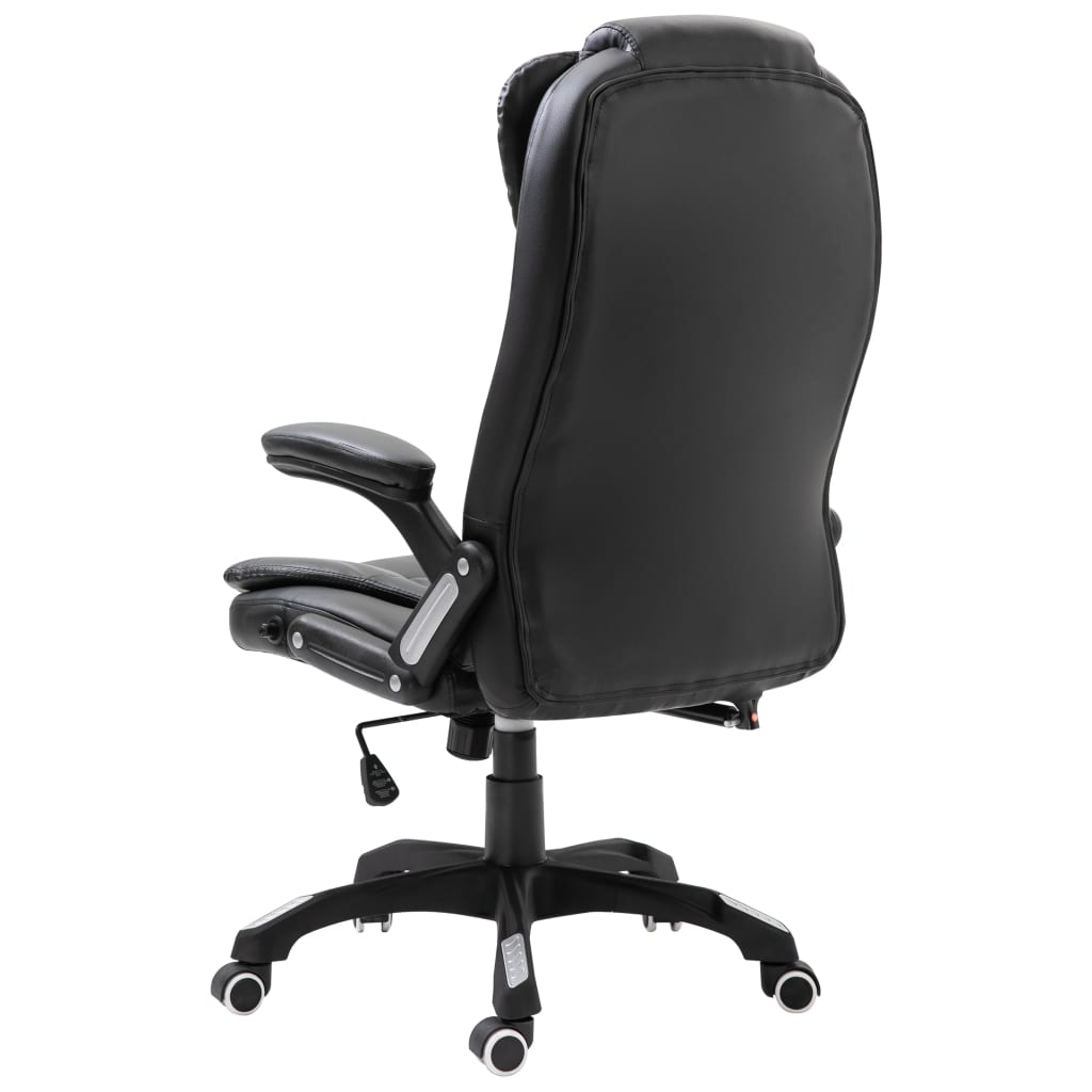 Office Chair Black Faux Leather
