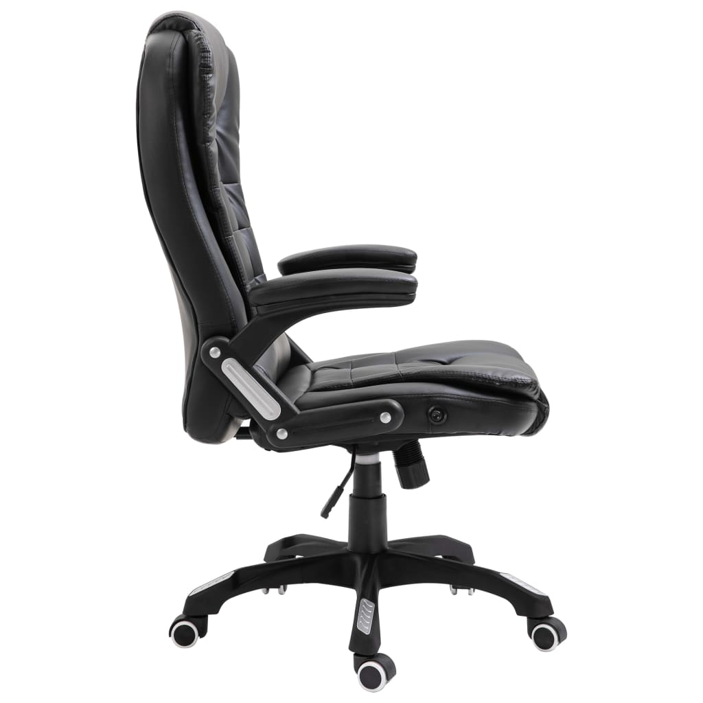 Office Chair Black Faux Leather