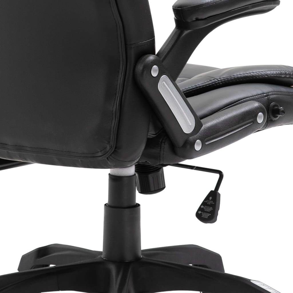 Office Chair Black Faux Leather