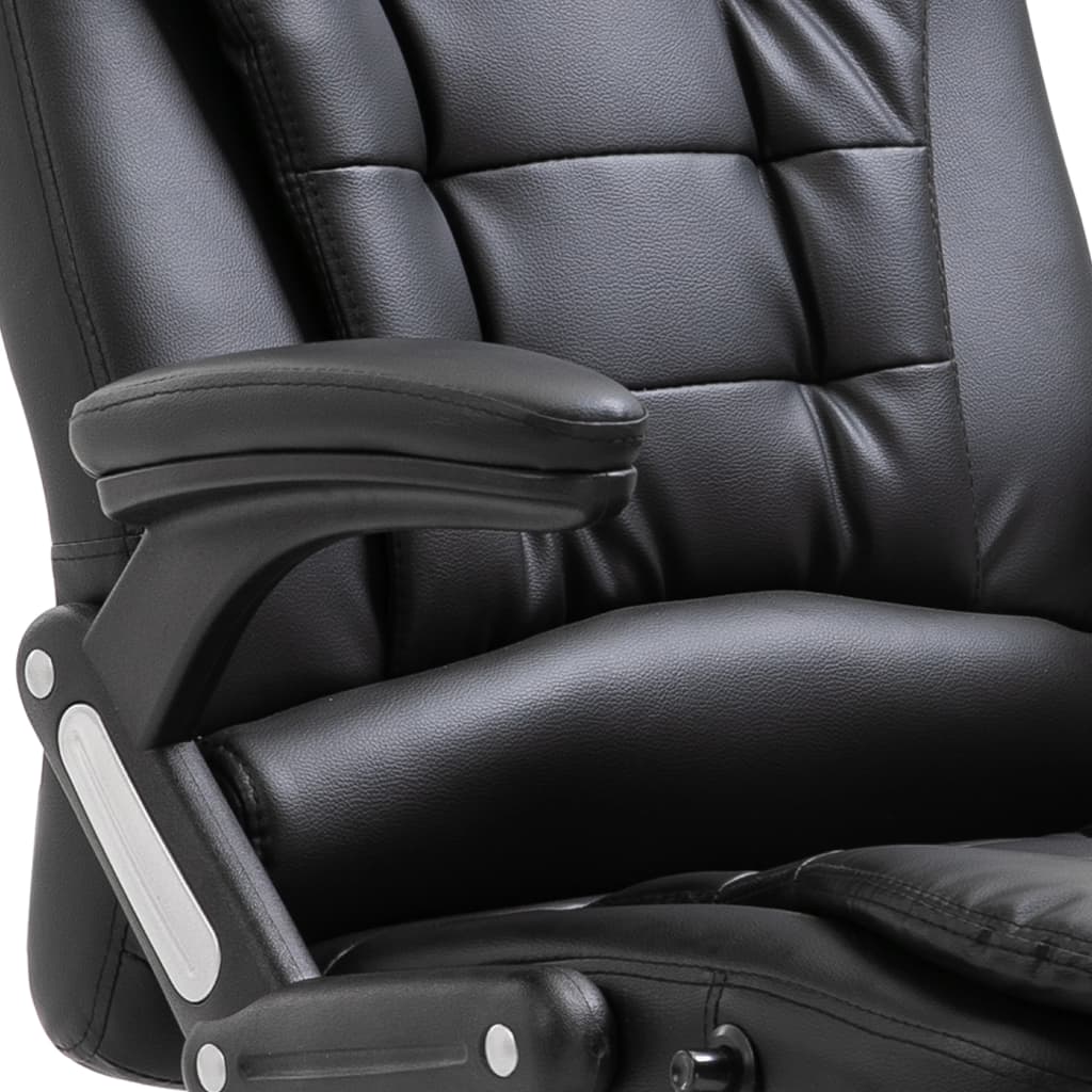 Office Chair Black Faux Leather