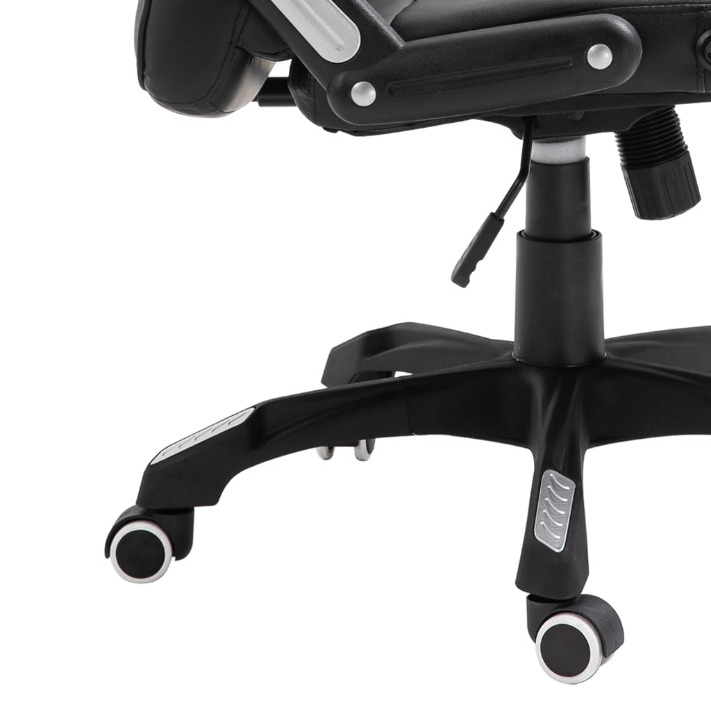 Office Chair Black Faux Leather