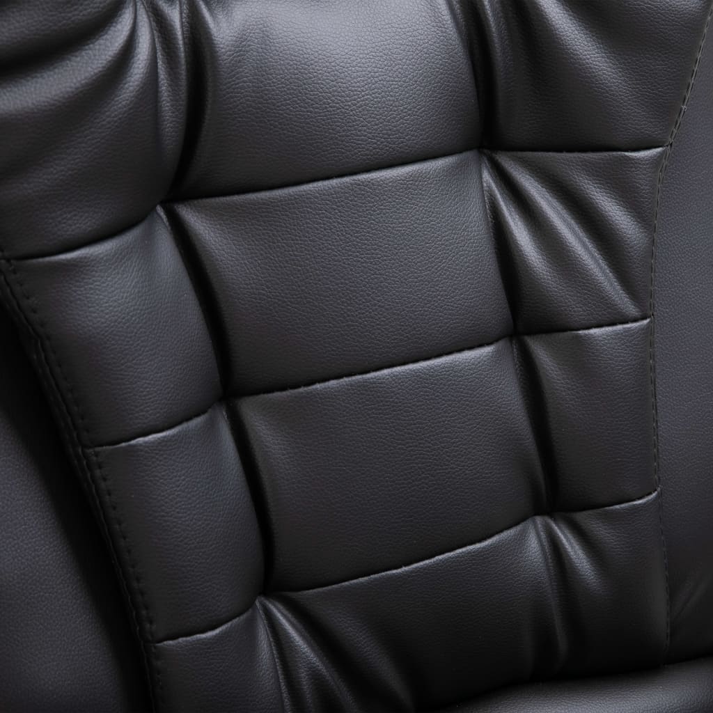 Office Chair Black Faux Leather