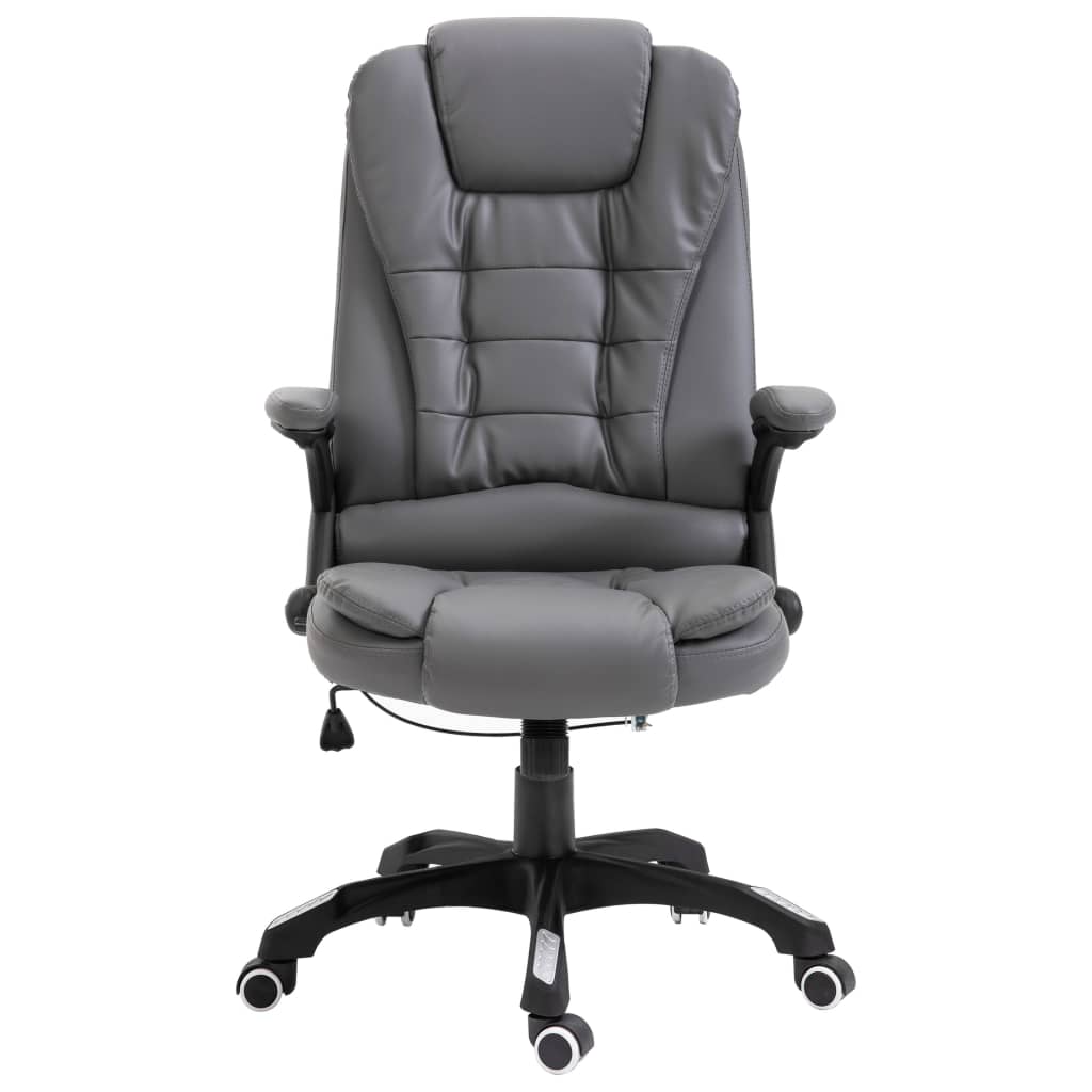 Chaise de bureau anthracite en similicuir