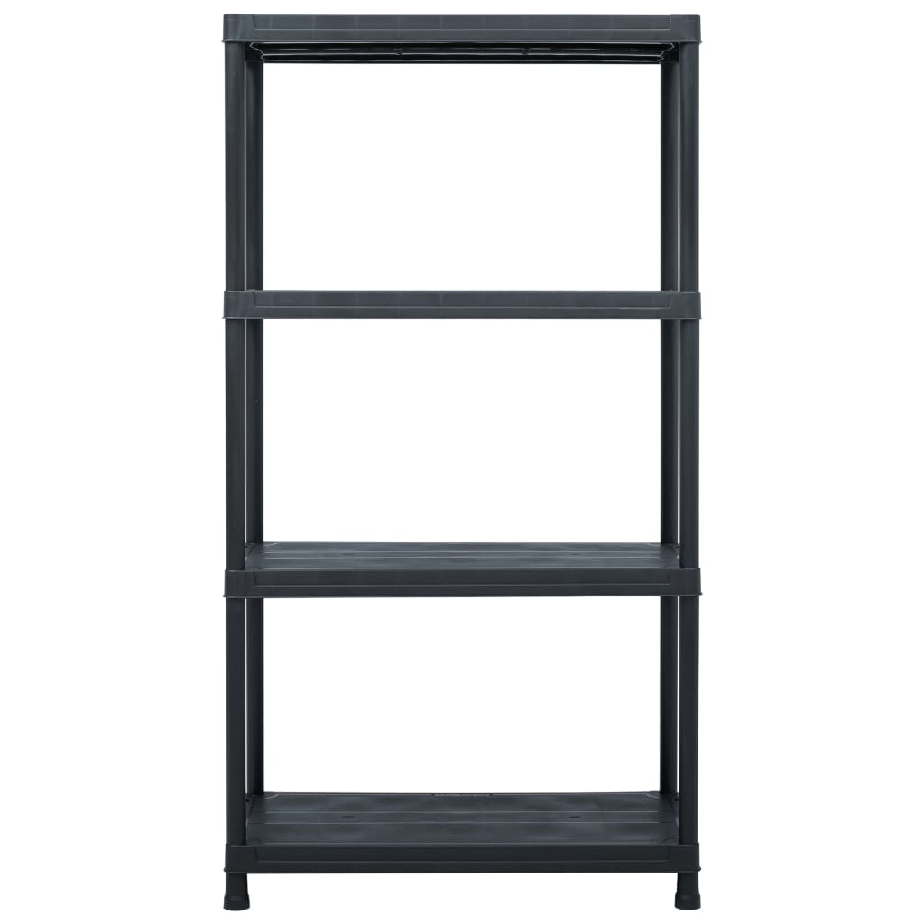 Lagerregale 5 Stk. Schwarz 60 x 30 x 138 cm Kunststoff
