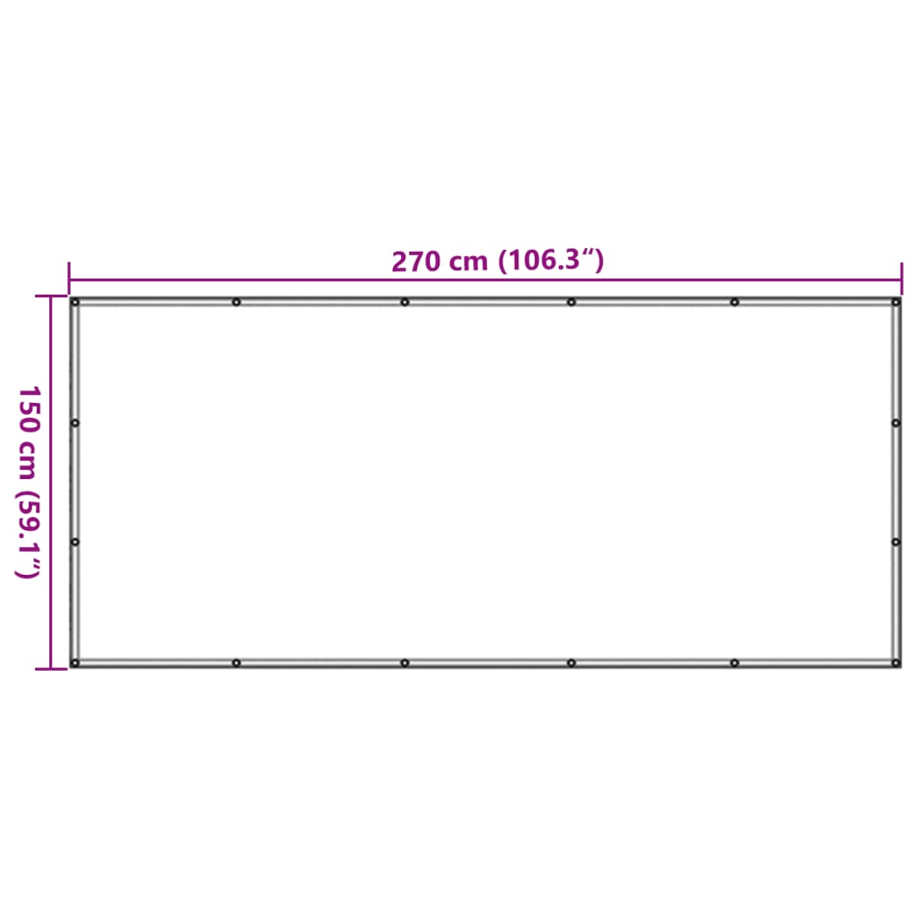 Trailer net HDPE 1.5x2.7 m Black