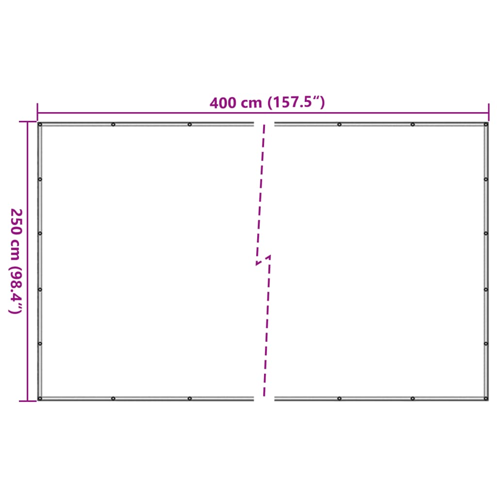 Filet de remorque HDPE 2,5x4 m noir