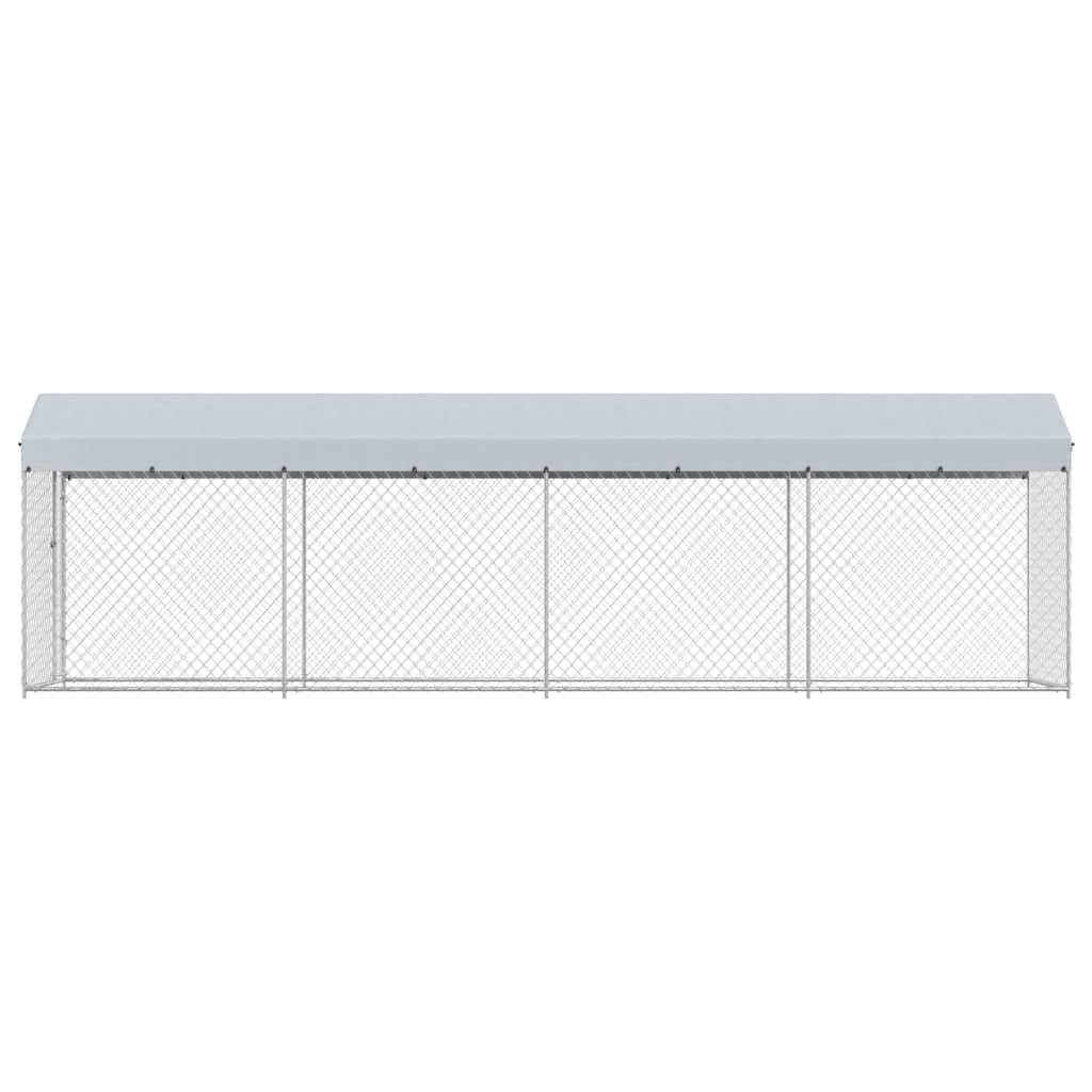 Outdoor-Hundezwinger mit Überdachung 760x190x225 cm