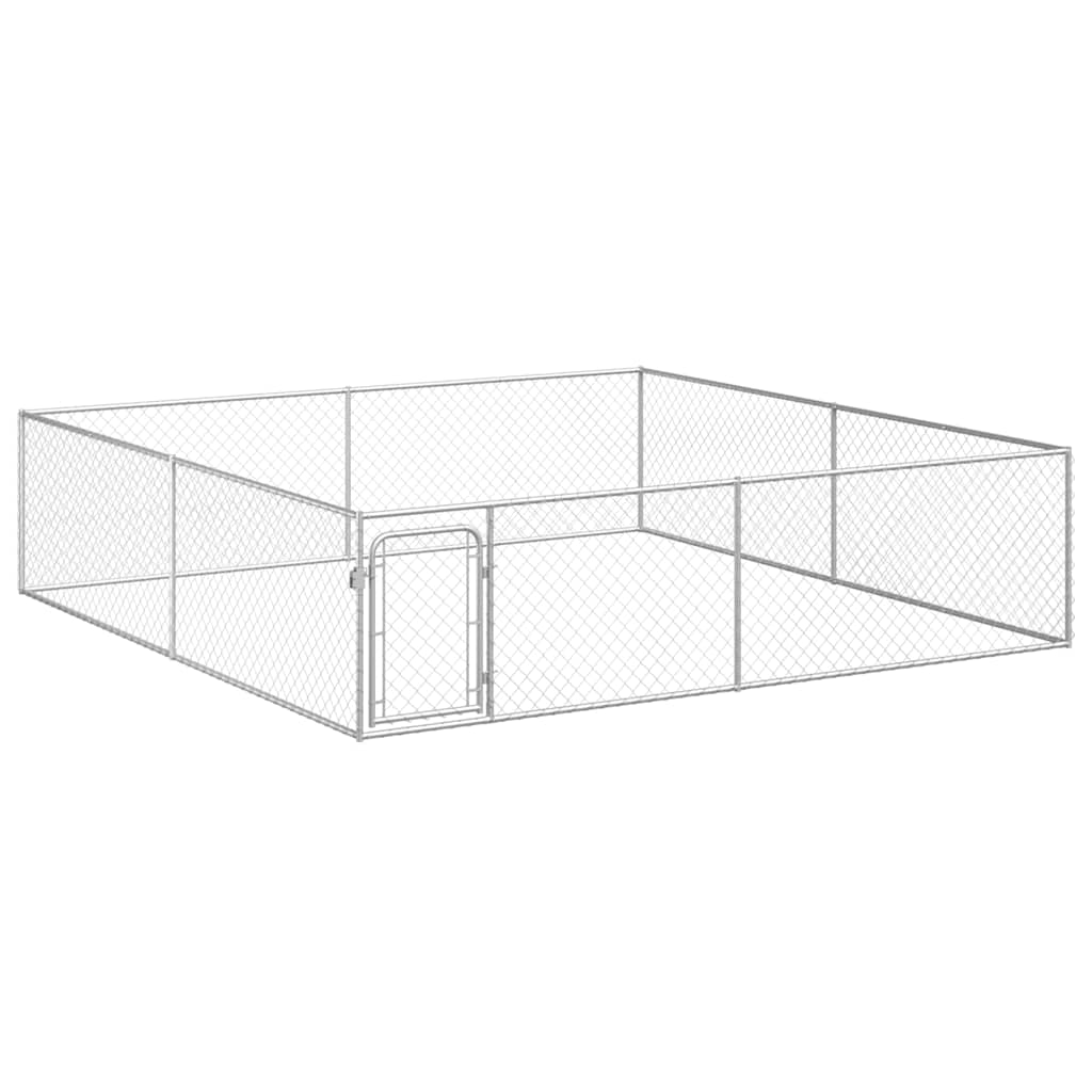 Outdoor-Hundezwinger Verzinkter Stahl 4 x 4 x 1 m
