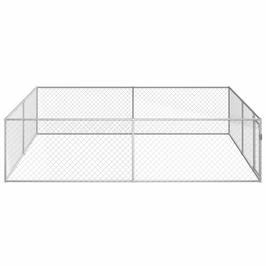 Outdoor-Hundezwinger Verzinkter Stahl 4 x 4 x 1 m