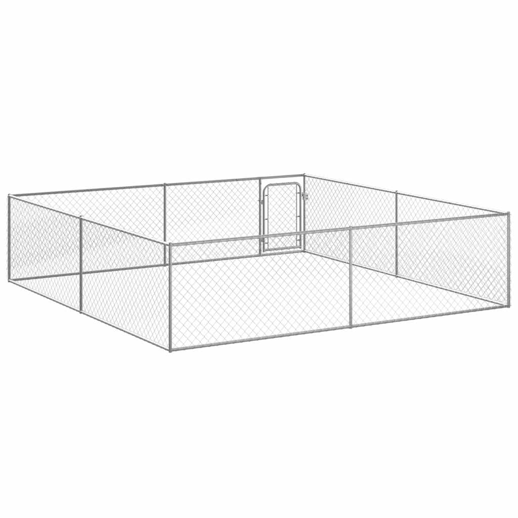 Outdoor-Hundezwinger Verzinkter Stahl 4 x 4 x 1 m