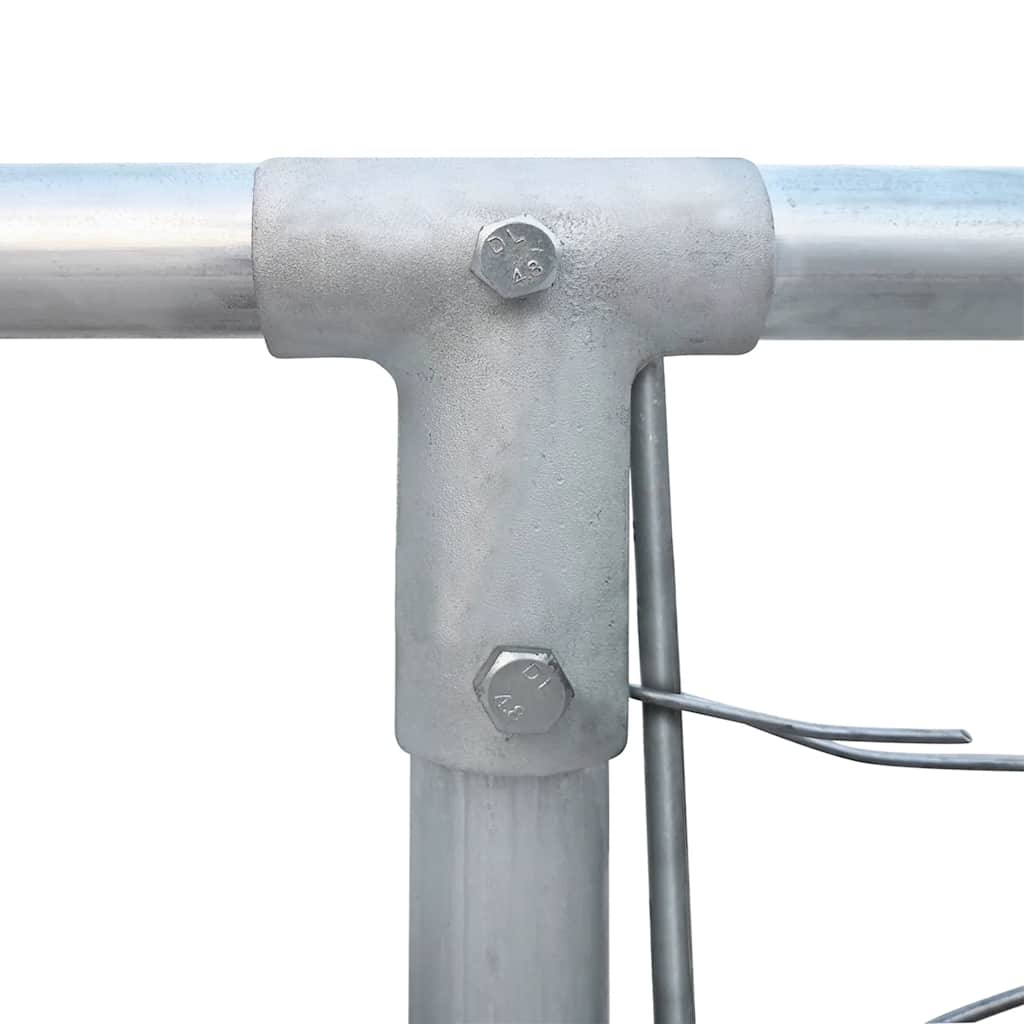Outdoor-Hundezwinger Verzinkter Stahl 4 x 4 x 1 m