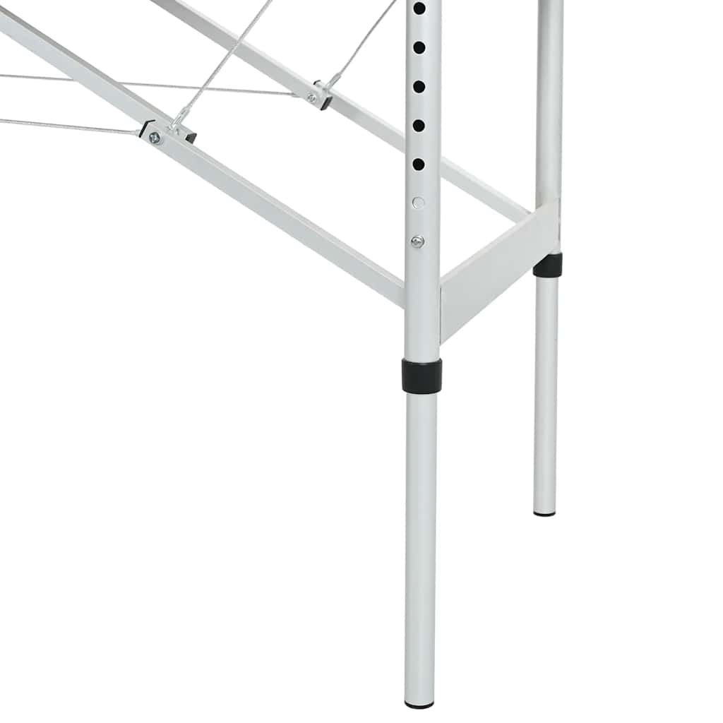 4-Zone Massage Table, Aluminum Frame, Anthracite, 186×68 cm