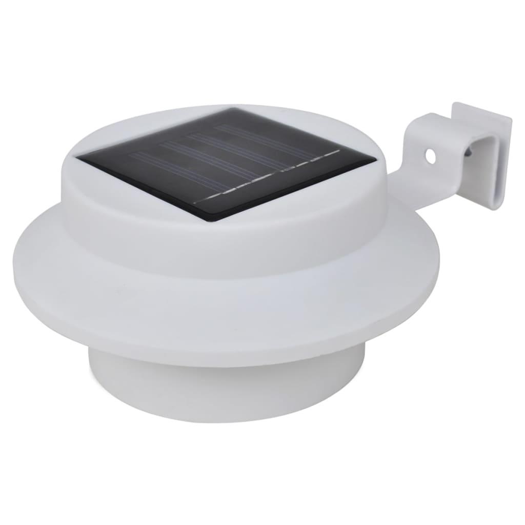 Lampes solaires d'extérieur pour clôture 12 pièces LED blanches