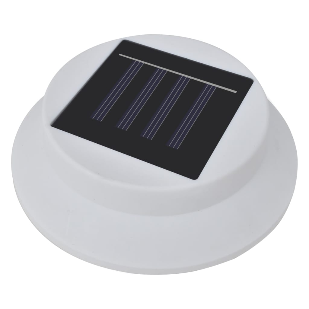 Lampes solaires d'extérieur pour clôture 12 pièces LED blanches