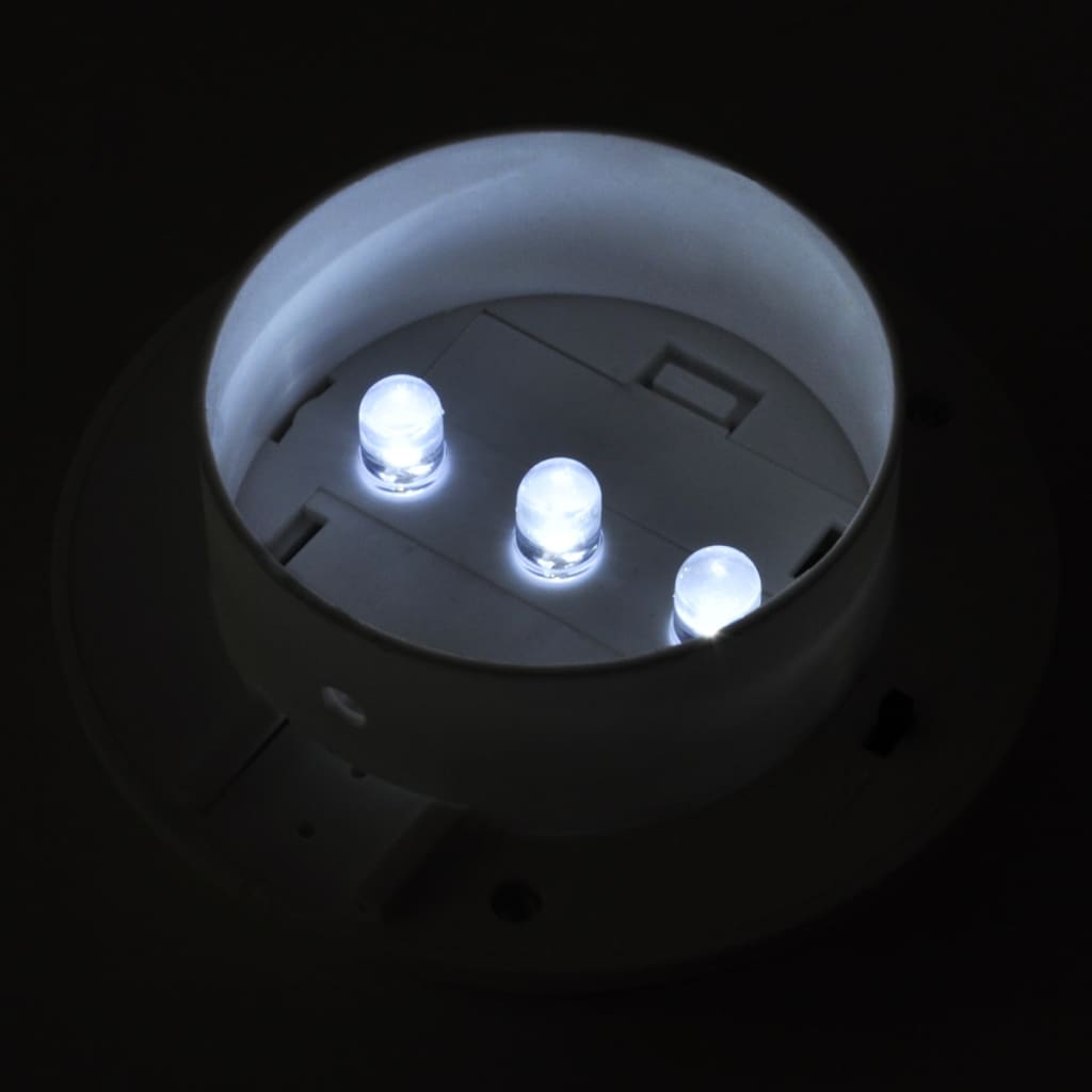 Lampes solaires d'extérieur pour clôture 12 pièces LED blanches