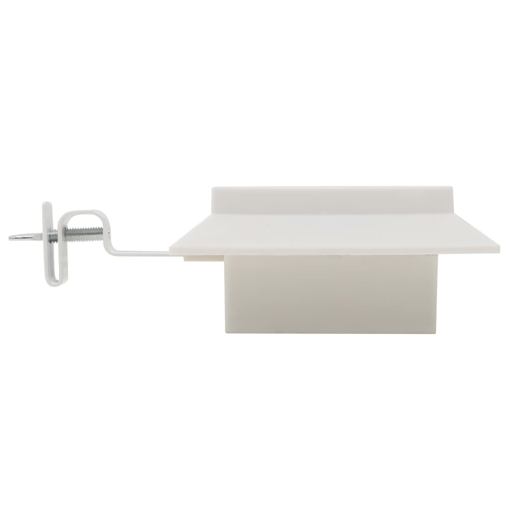 Lampes solaires d'extérieur 12 pcs. LED Rectangulaires 12 cm Blanc