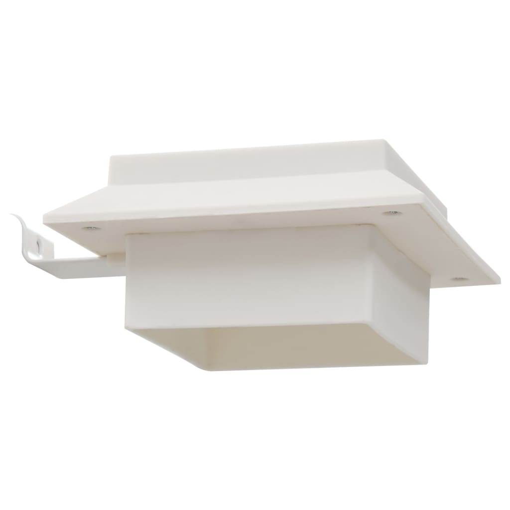 Lampes solaires d'extérieur 12 pcs. LED Rectangulaires 12 cm Blanc