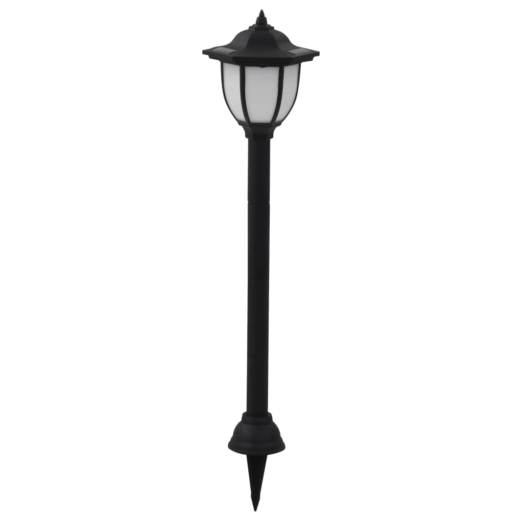 Lampes solaires d'extérieur 6 pcs. LED Noir