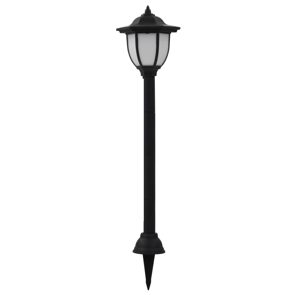 Lampes solaires d'extérieur 6 pcs. LED Noir