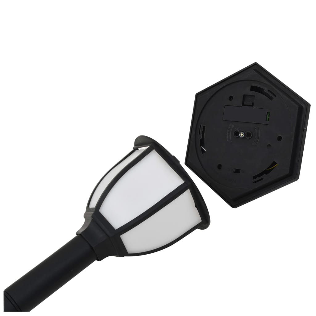 Lampes solaires d'extérieur 6 pcs. LED Noir