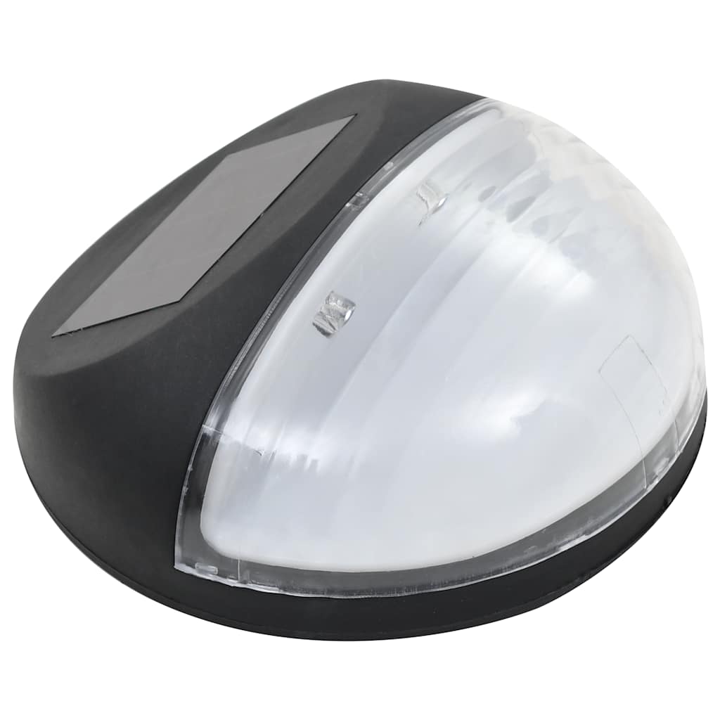 Solar Outdoor Wall Lights LED 24 pcs. Round Black