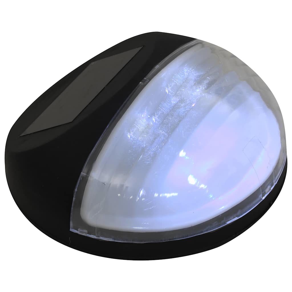 Solar Outdoor Wall Lights LED 24 pcs. Round Black
