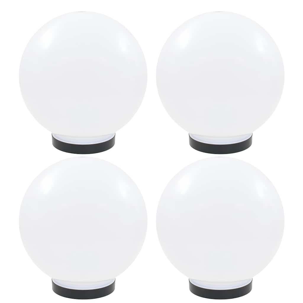 Luminaires de jardin LED 4 pcs. Sphériques 25 cm PMMA
