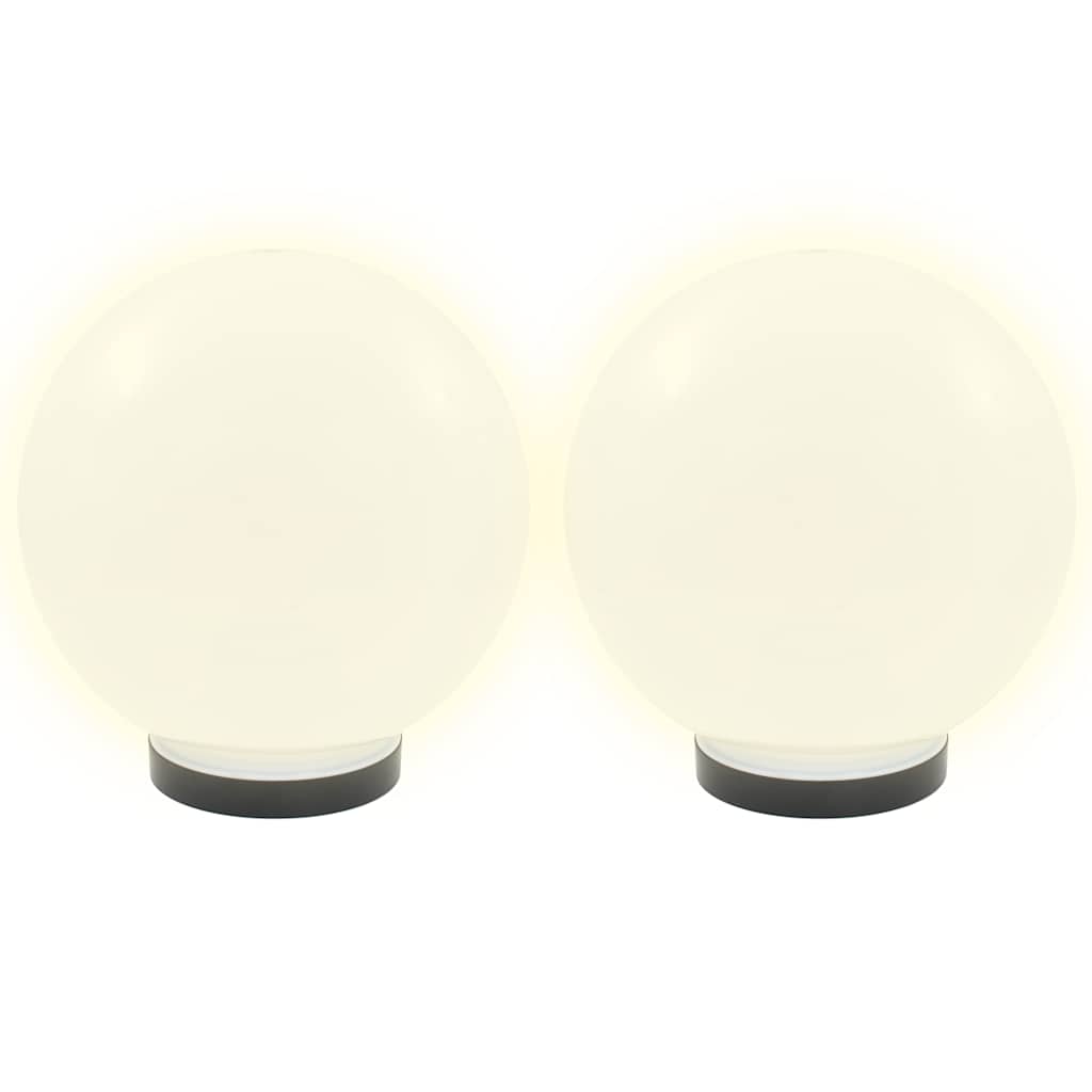 Luminaires de jardin LED 4 pcs. Sphériques 25 cm PMMA