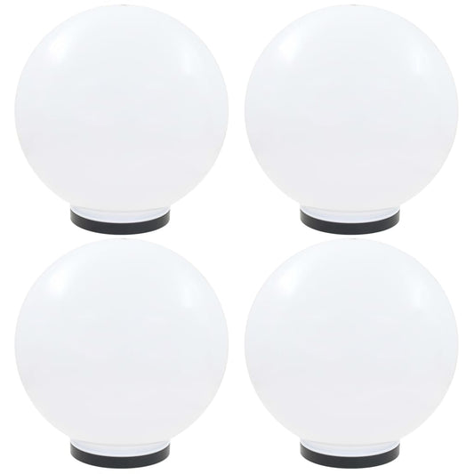 LED-Gartenleuchten 4 Stk. Kugelförmig 40 cm PMMA