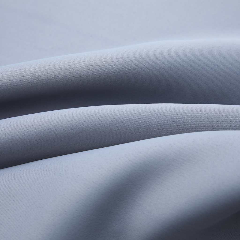 Rideaux occultants à œillets métalliques 2 pièces Gris 140x245cm