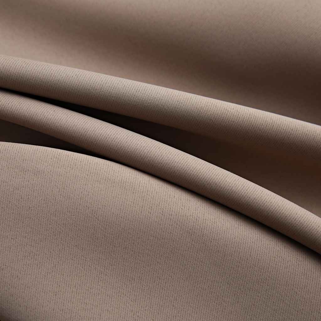 Rideaux occultants à œillets métalliques 2 pcs Taupe 140x245cm