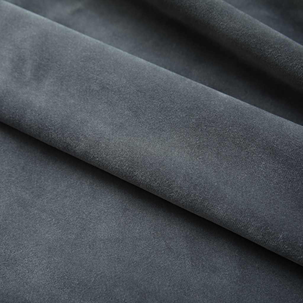 Blackout Curtain with Hooks Velvet Anthracite 290 x 245 cm