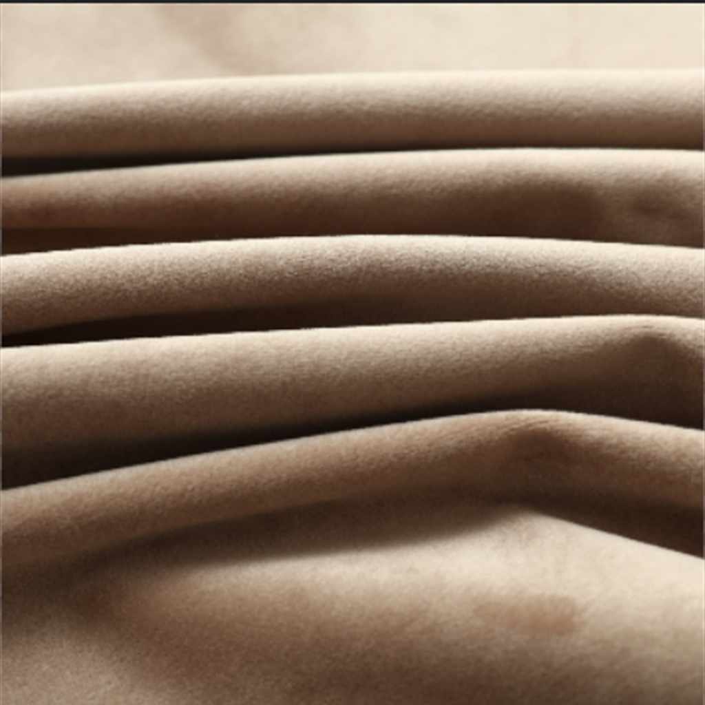 Rideaux occultants à œillets 2 pcs Velours Beige 140x175 cm