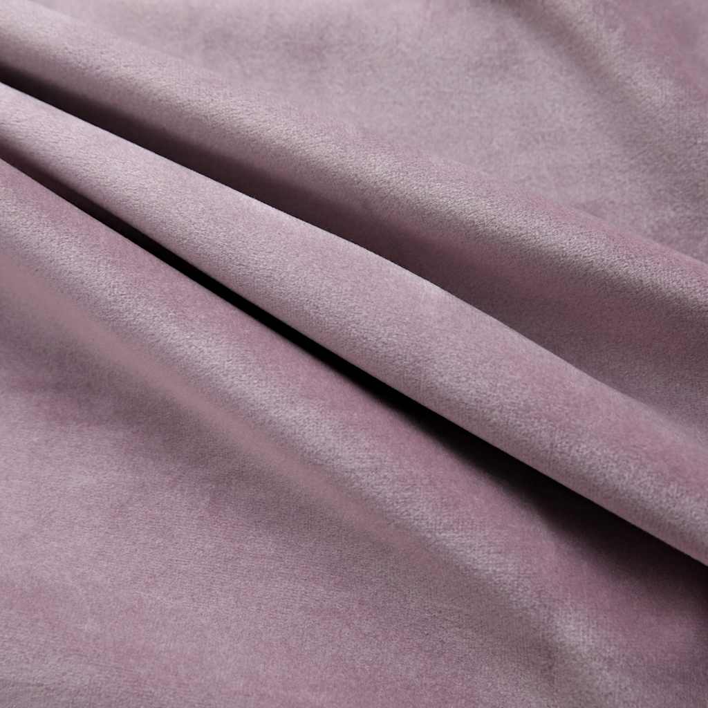 Blackout Curtains with Eyelets 2 pcs. Velvet Antique Pink 140x175cm