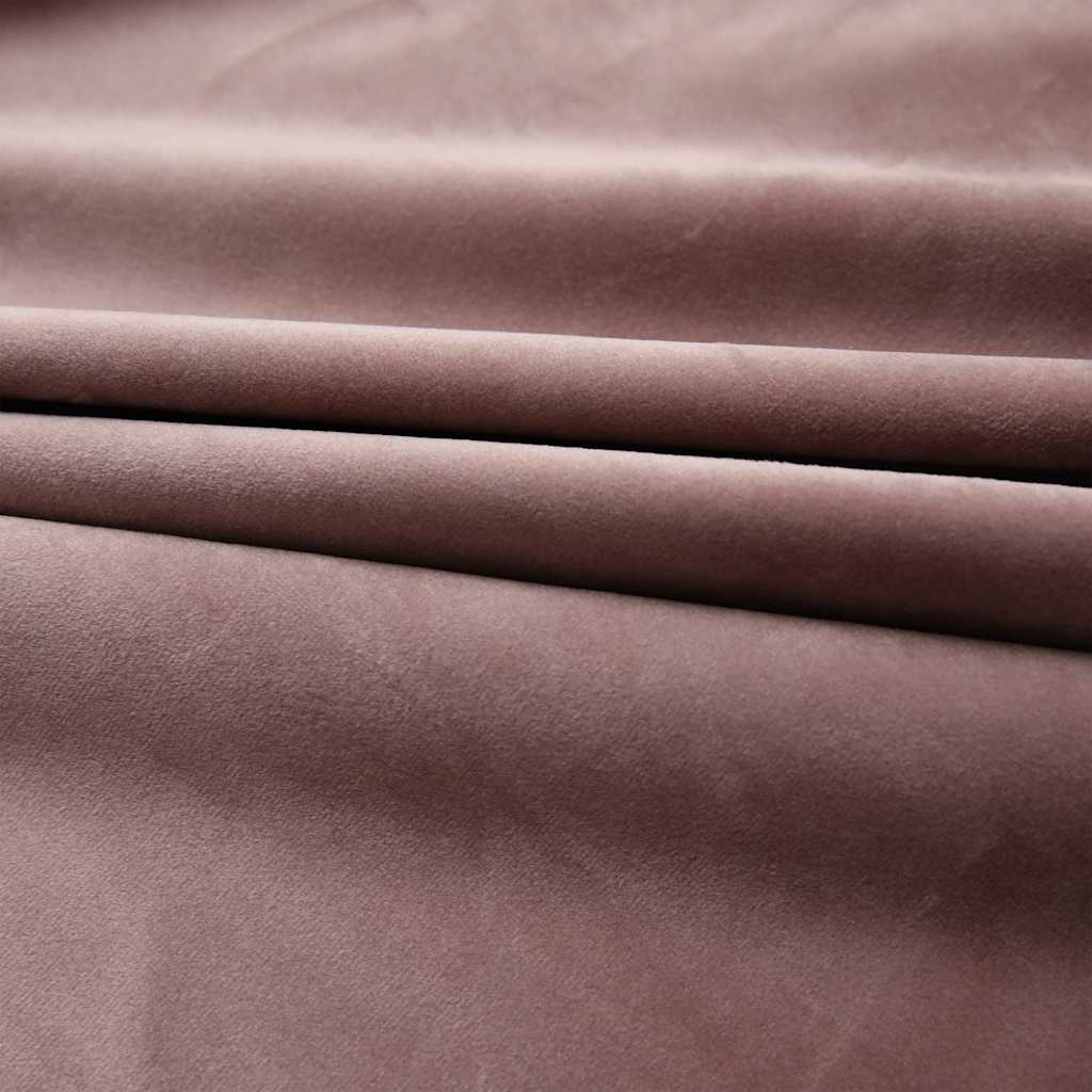 Blackout curtain with hooks Velvet Antique Pink 290 x 245 cm