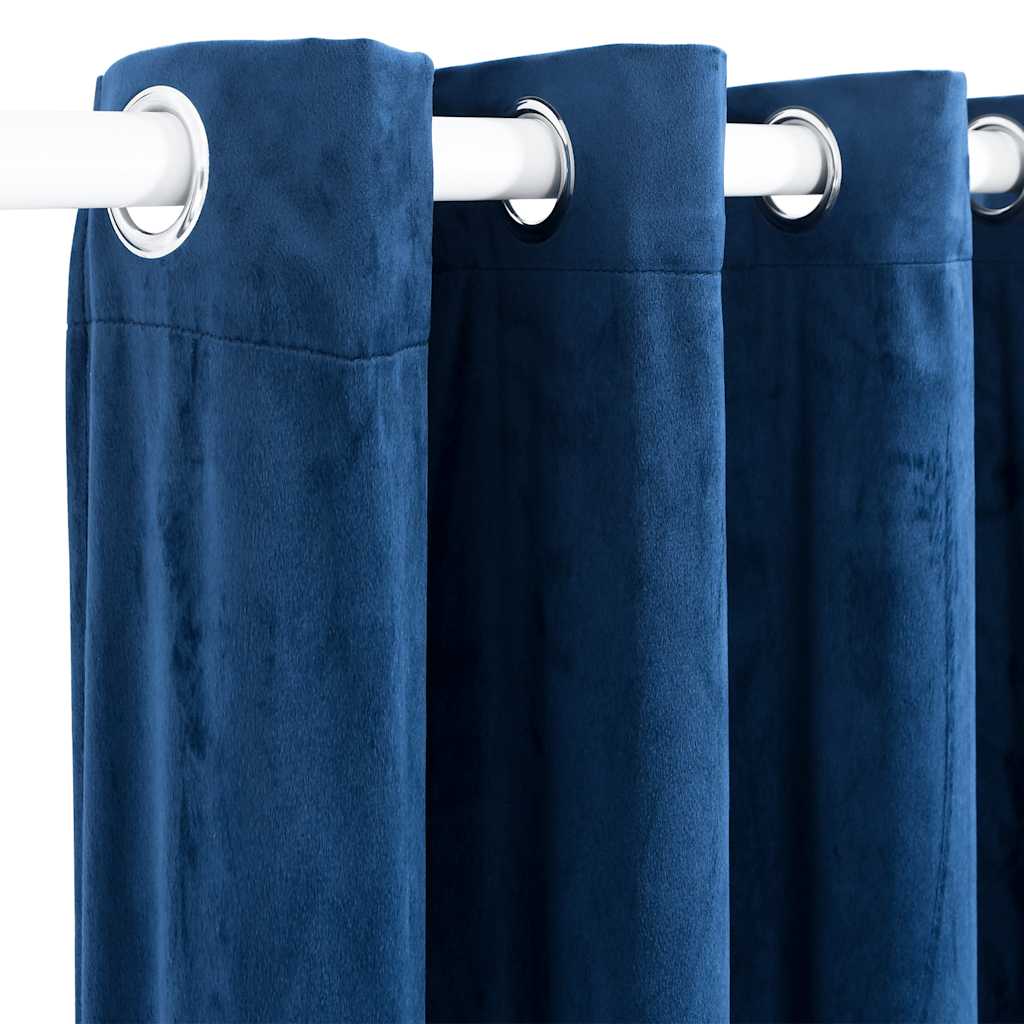 Blackout Curtain with Metal Eyelets Smat Dark Blue 290x245 cm