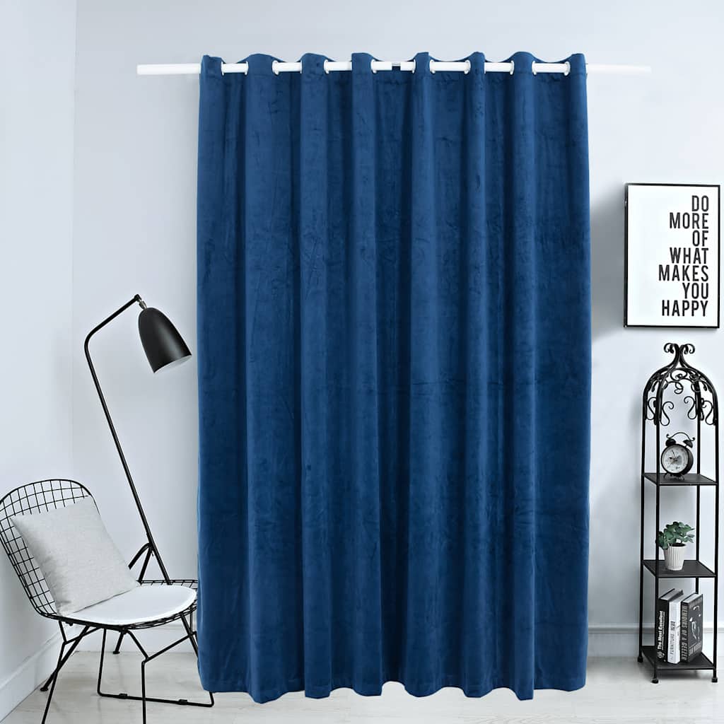 Blackout Curtain with Metal Eyelets Smat Dark Blue 290x245 cm