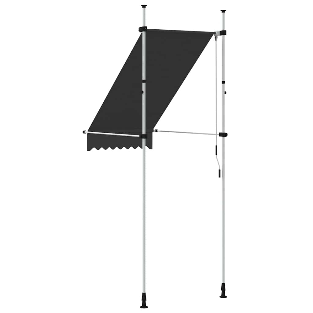Einziehbare Markise Handbetrieben 100 cm Anthrazit