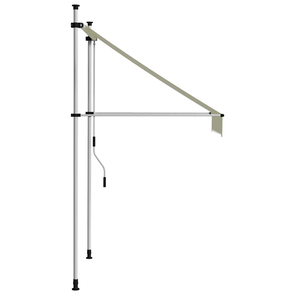 Einziehbare Markise Handbetrieben 100 cm Creme