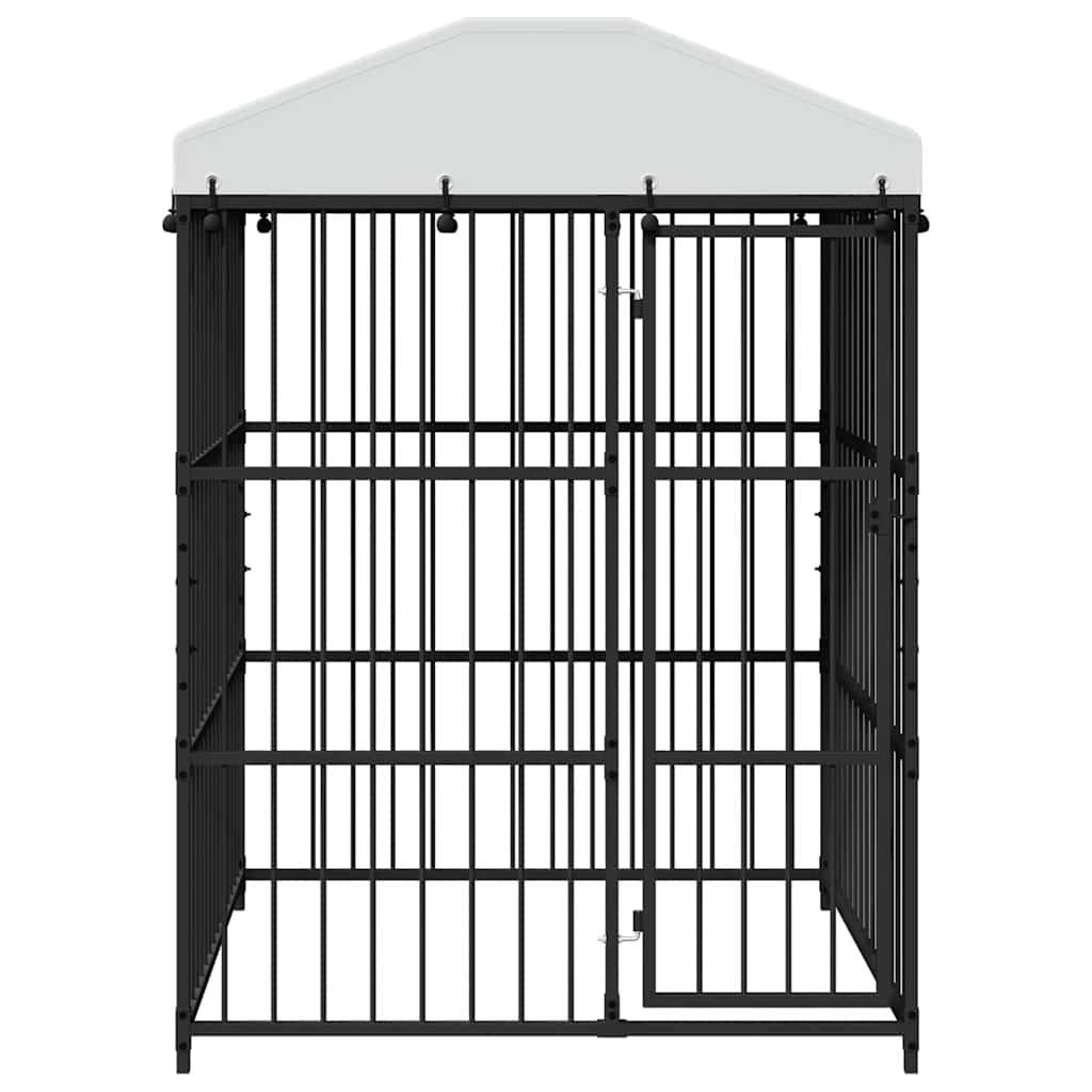 Outdoor-Hundezwinger mit Überdachung 150 x 150 x 200 cm