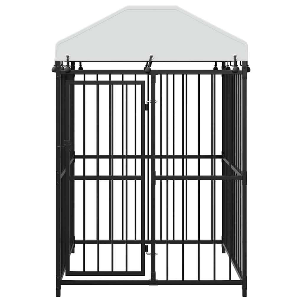 Outdoor-Hundezwinger mit Überdachung 120x120x150 cm
