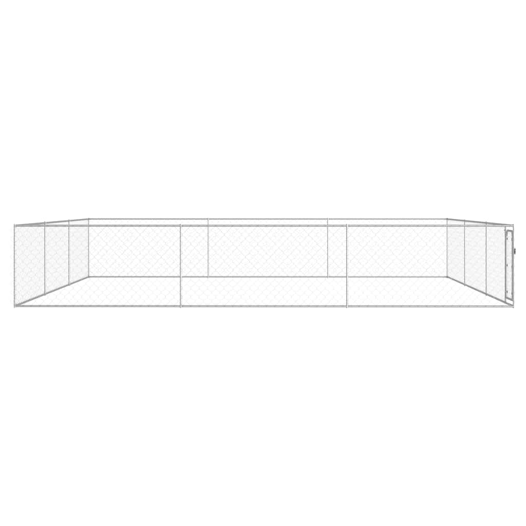 Outdoor-Hundezwinger Verzinkter Stahl 6 x 6 x 1 m