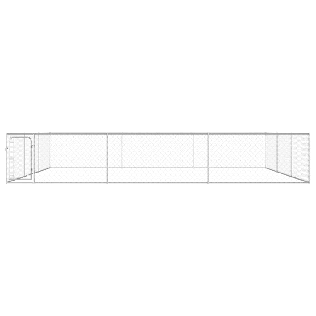 Outdoor-Hundezwinger Verzinkter Stahl 6 x 6 x 1 m