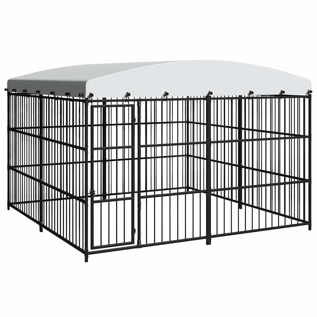 Outdoor-Hundezwinger mit Überdachung 300x300x210 cm