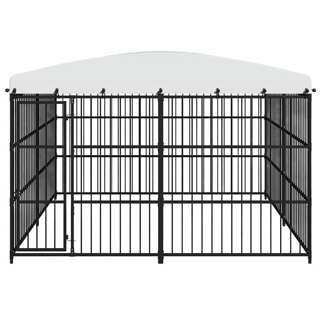 Outdoor-Hundezwinger mit Überdachung 300x300x210 cm
