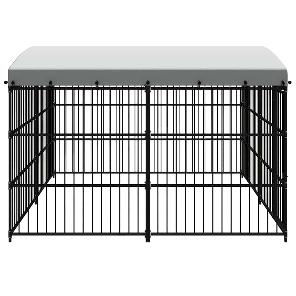 Outdoor-Hundezwinger mit Überdachung 300x300x210 cm